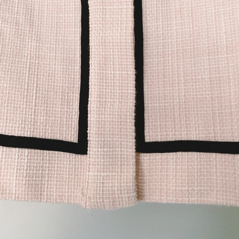 JANIE AND JACKIE Pink Parisian Bow Boucle Jacket
